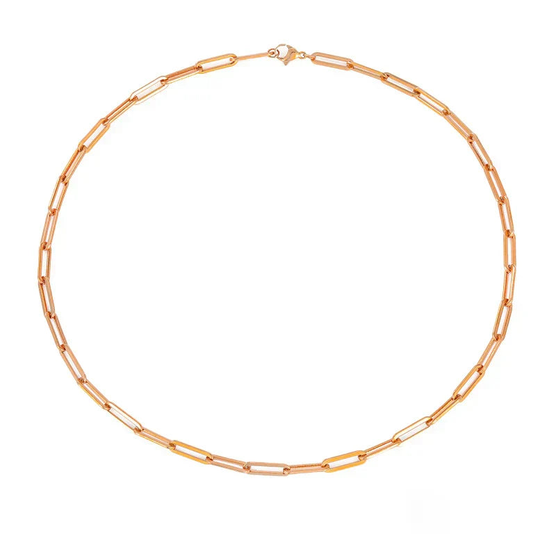 Archen Collar de Cadena Elegante | Oro Blanco