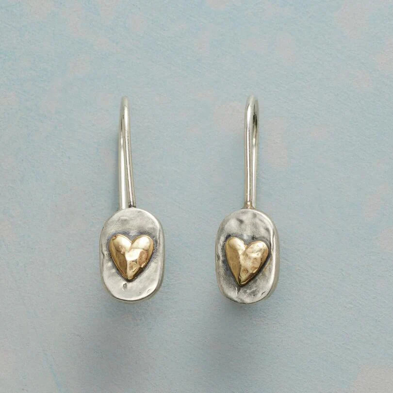 Aretes Heartlace Dorados | Oro