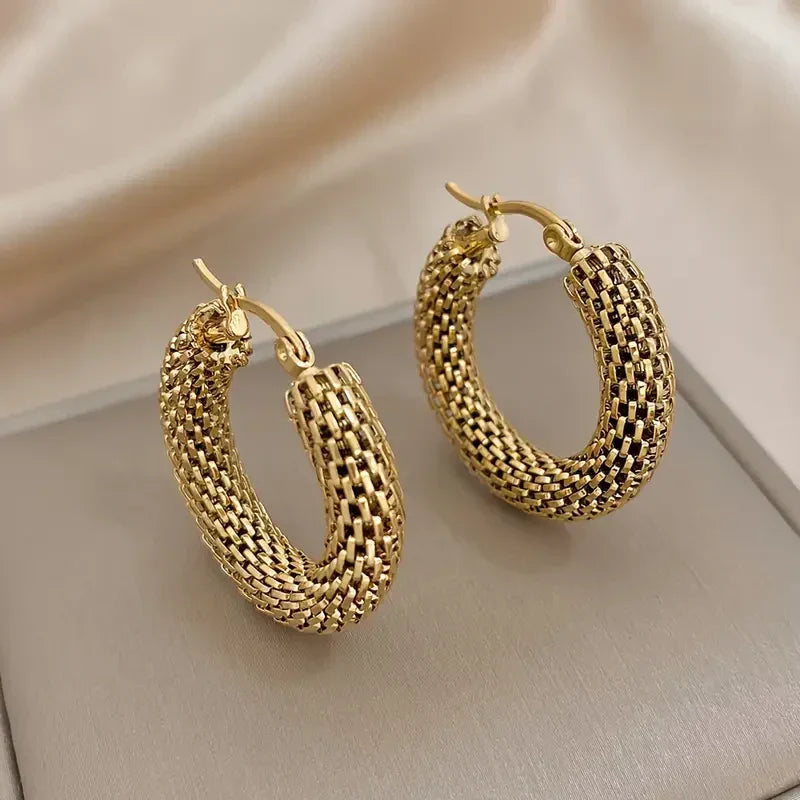 Aretes de Argolla Marea Dorada | Oro
