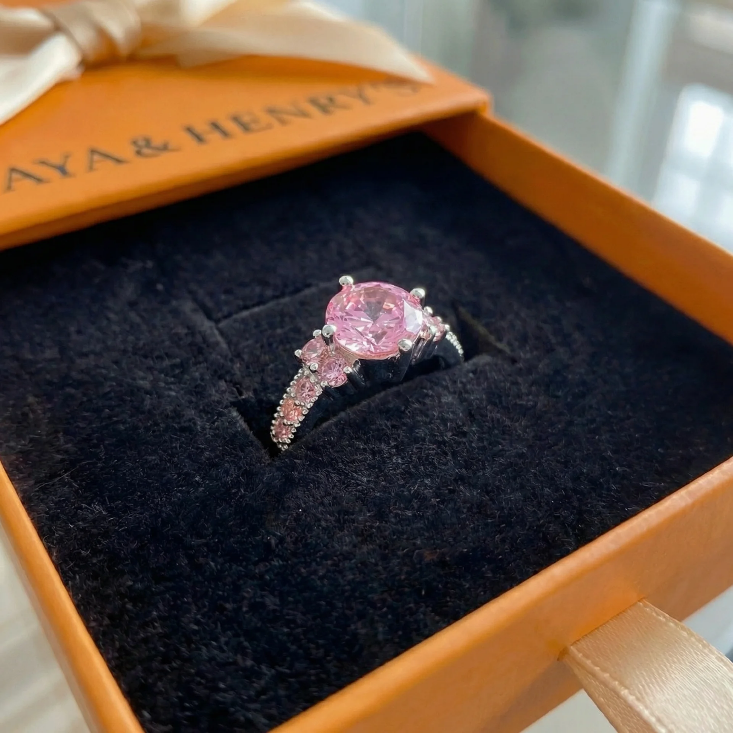 Celia Rosette Anillo | Oro Blanco