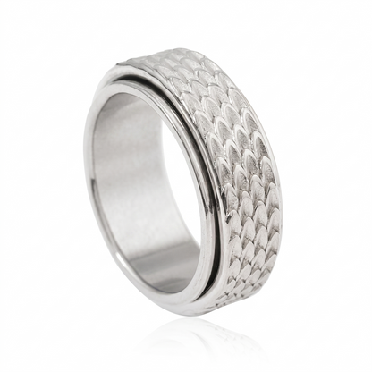 Anillo Giratorio Toren | Oro Blanco