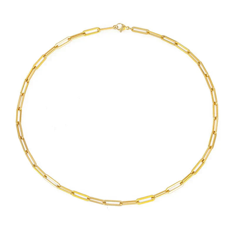Archen Collar de Cadena Elegante | Oro Blanco