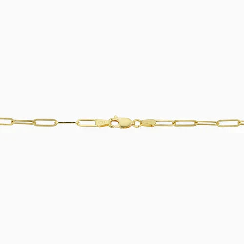 Pulsera Veneciana de Eslabón | Oro Blanco