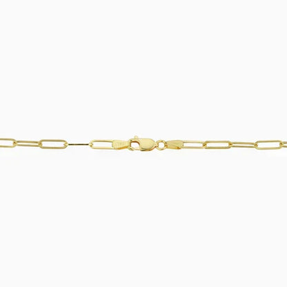 Pulsera Veneciana de Eslabón | Oro Blanco