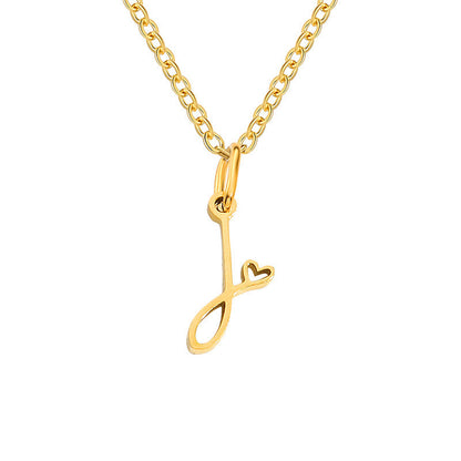 Collar con Inicial de Corazón | Oro
