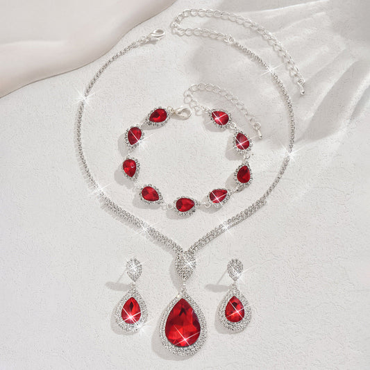 Thalira Bloodwynne Set de Joyas | Oro Blanco