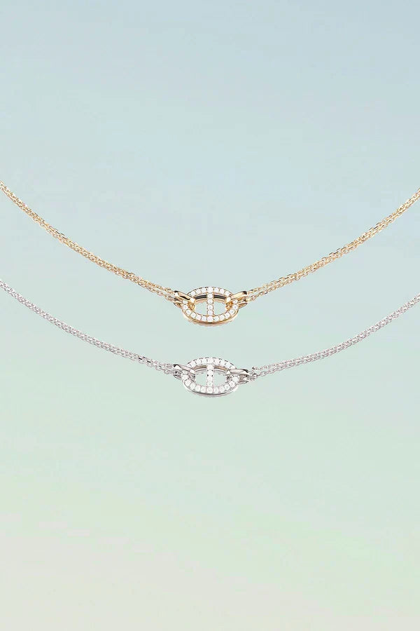 Isla Marina Collar | Oro Blanco