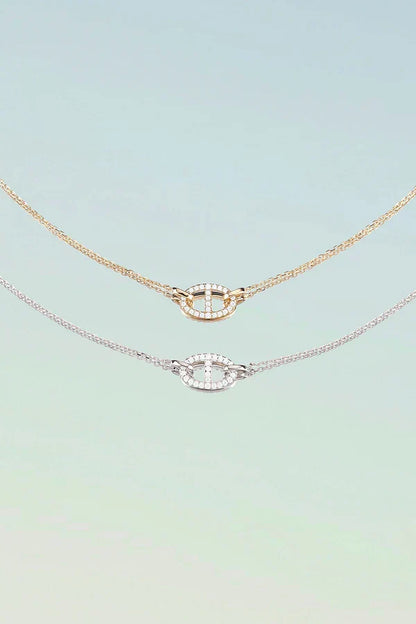Isla Marina Collar | Oro Blanco