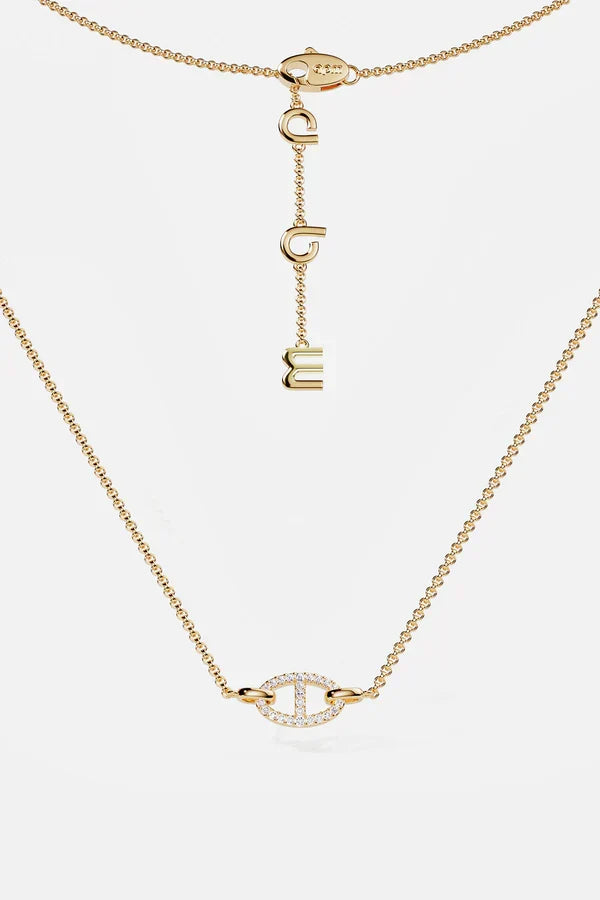 Isla Marina Collar | Oro Blanco