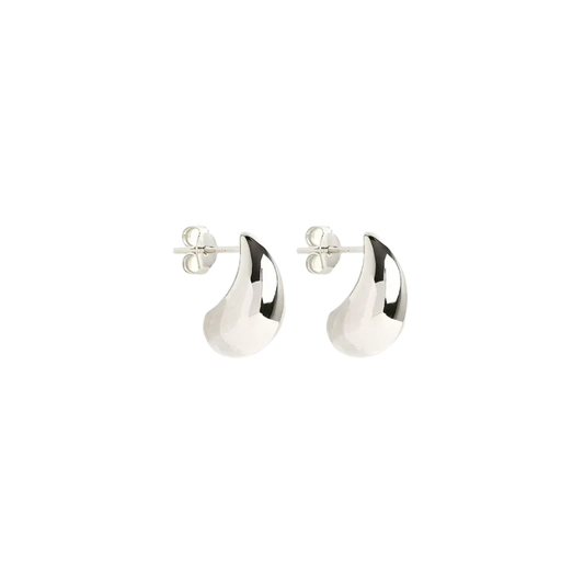 Mato Aretes Colgantes | Oro Blanco
