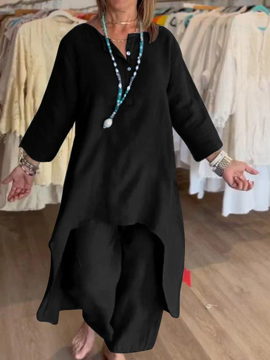 Alisa | Conjunto de Algodón y Lino