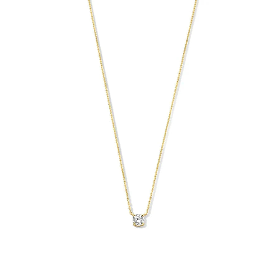 Cléa Collar con Piedra | Oro Blanco