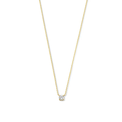 Cléa Collar con Piedra | Oro Blanco