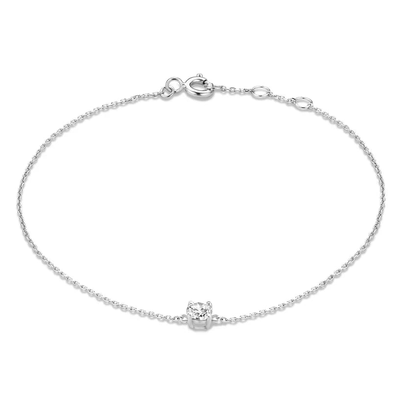 Cléa Pulsera con Piedra de Moissanita | Oro