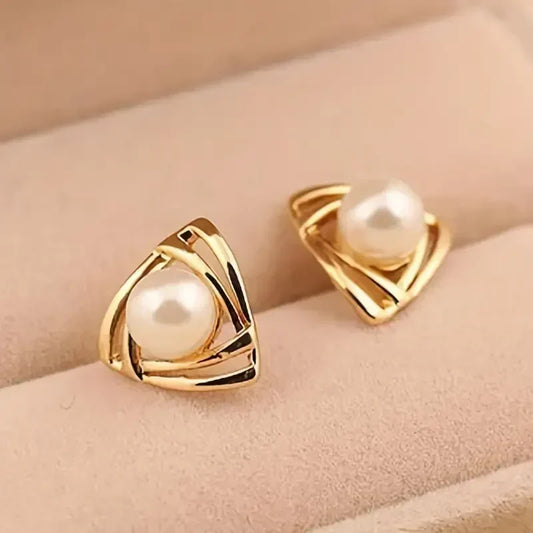 Aretes de Perla y Oro Exquisitos | Oro
